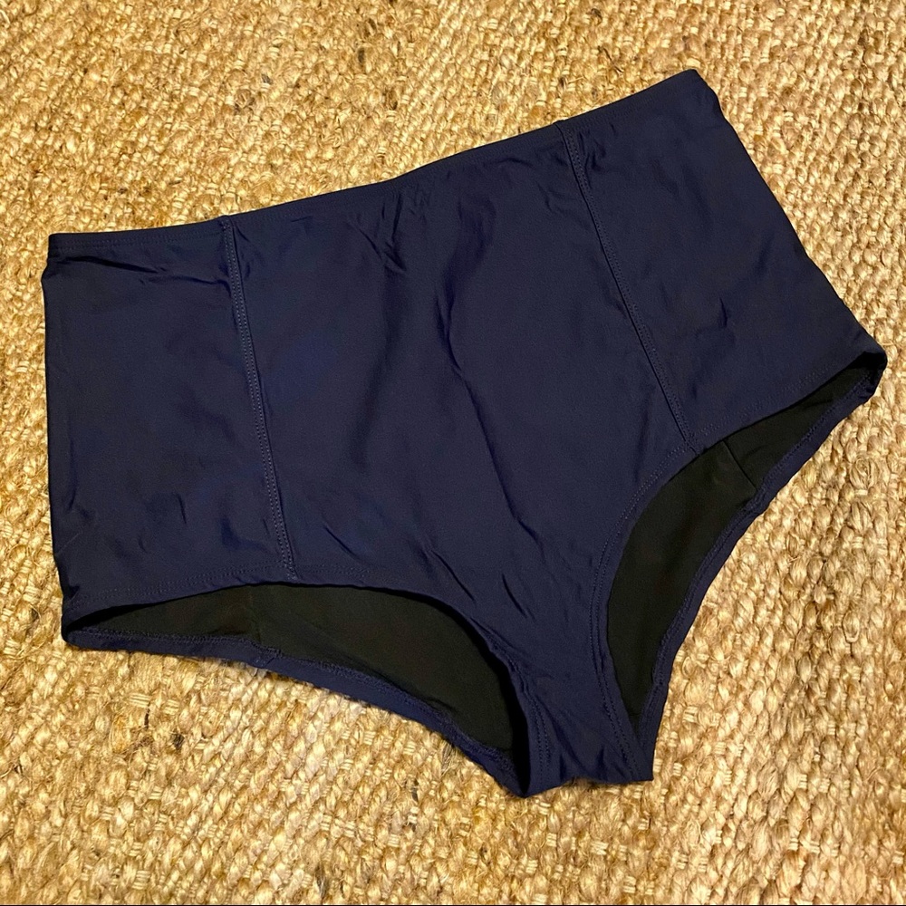 J. Crew | Navy High Waisted Bikini Bottom